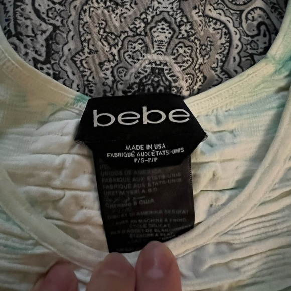 Whit me and brightly coloured body con Bebe summer dress with side cut outs. - Picture 2 of 2